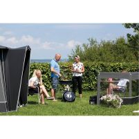 Marquise de porte black pour auvent Penta